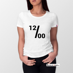 Vestiaire Maçonnique T-shirt 100% coton Bio 12/00 - Femme - MADE IN FRANCE